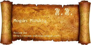 Mogán Mihály névjegykártya